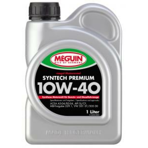 НС-синтетическое моторное масло Megol Motorenoel Syntech Premium 10W-40 - 1 л